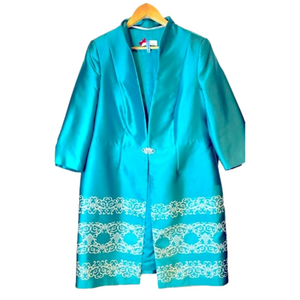 Gorgeous Sonia Pena Blue & Sparkle Design Blazer Jacket & Dress